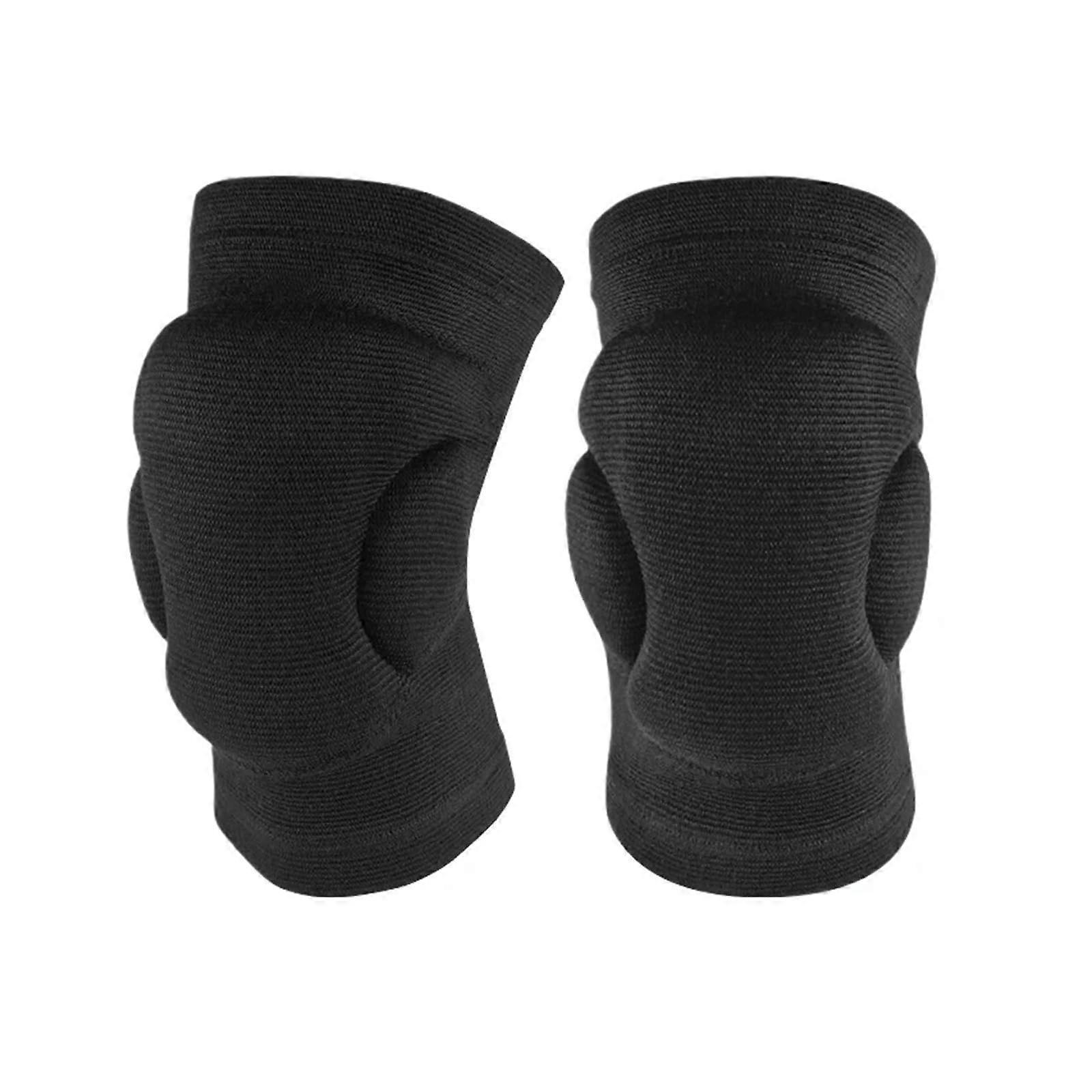 Knee Pads Foam Knee Protectors for Basketball, Roller Skating, Cycling, Unisex XL Black - 1 Pair
