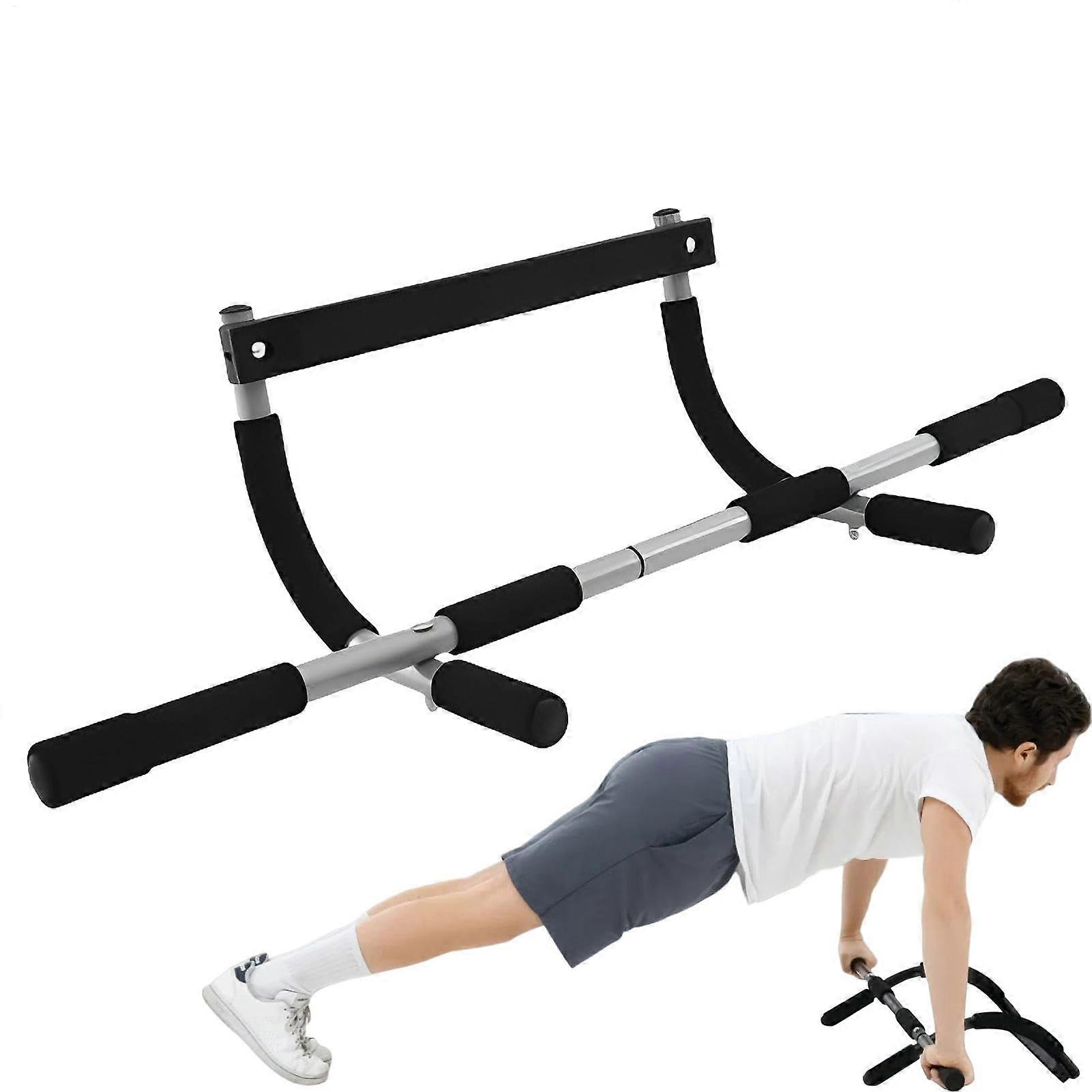 Chin-Up Multi-Griple Pull Up Bar for 24 to 32 Inch Doorway, Adjustable Padded Handle, Durable Wall-Mounted Design