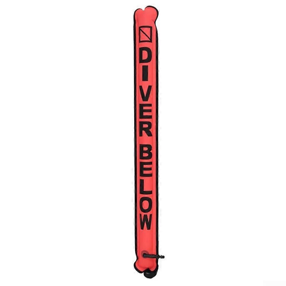 Safety First Inflatable SMB Marking Buoy for Divers for Underwater Adventures, Red