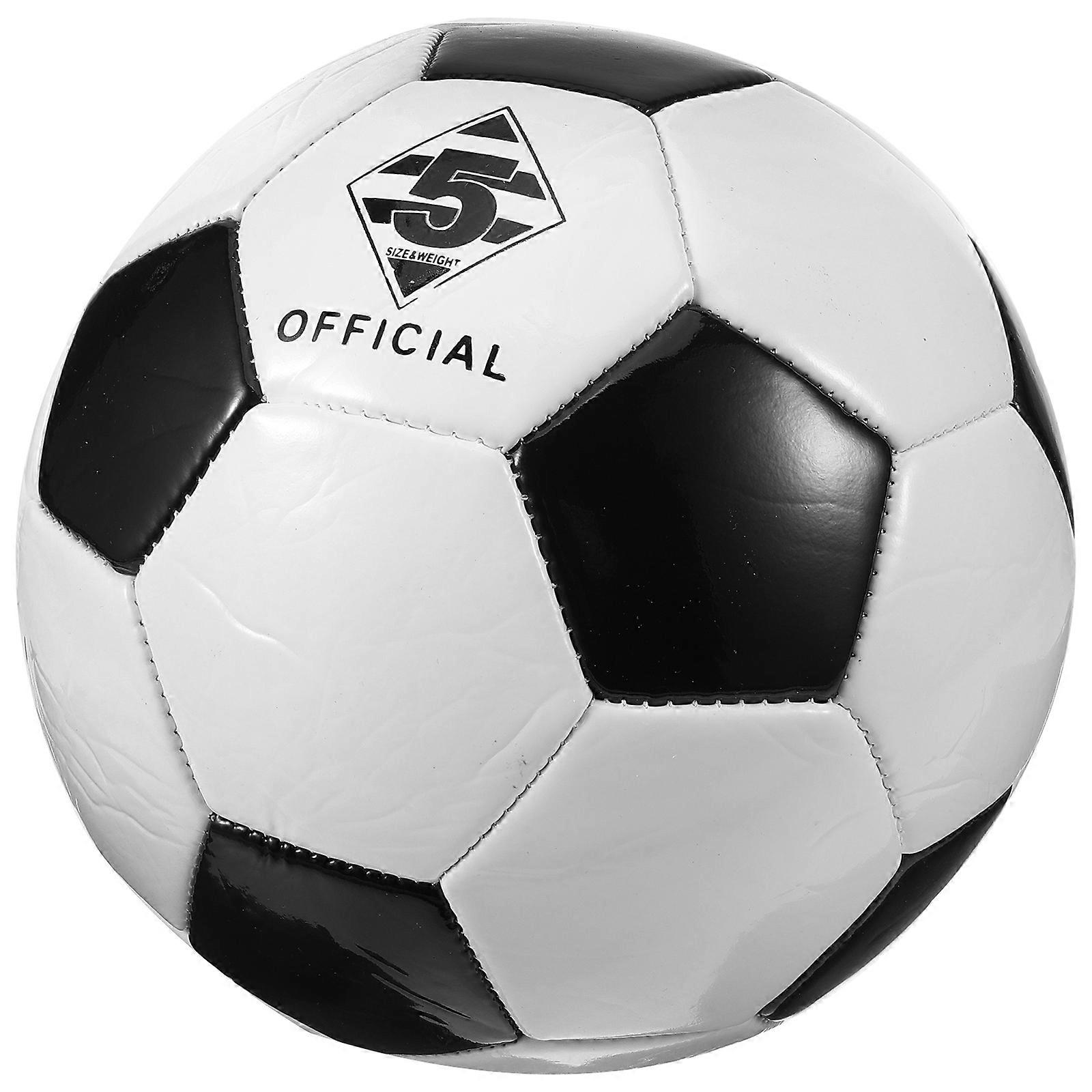 Sports Training Football Soccer Ball For Teens And Adults Competition Lightweight Compact Design Round 1Set