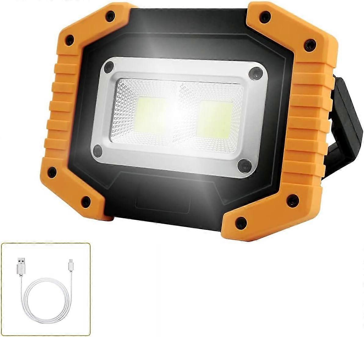 LED Work Light Battery Operated, Portable Camping Light, 3 Lighting Modes (1pc) [Energy Class A++]