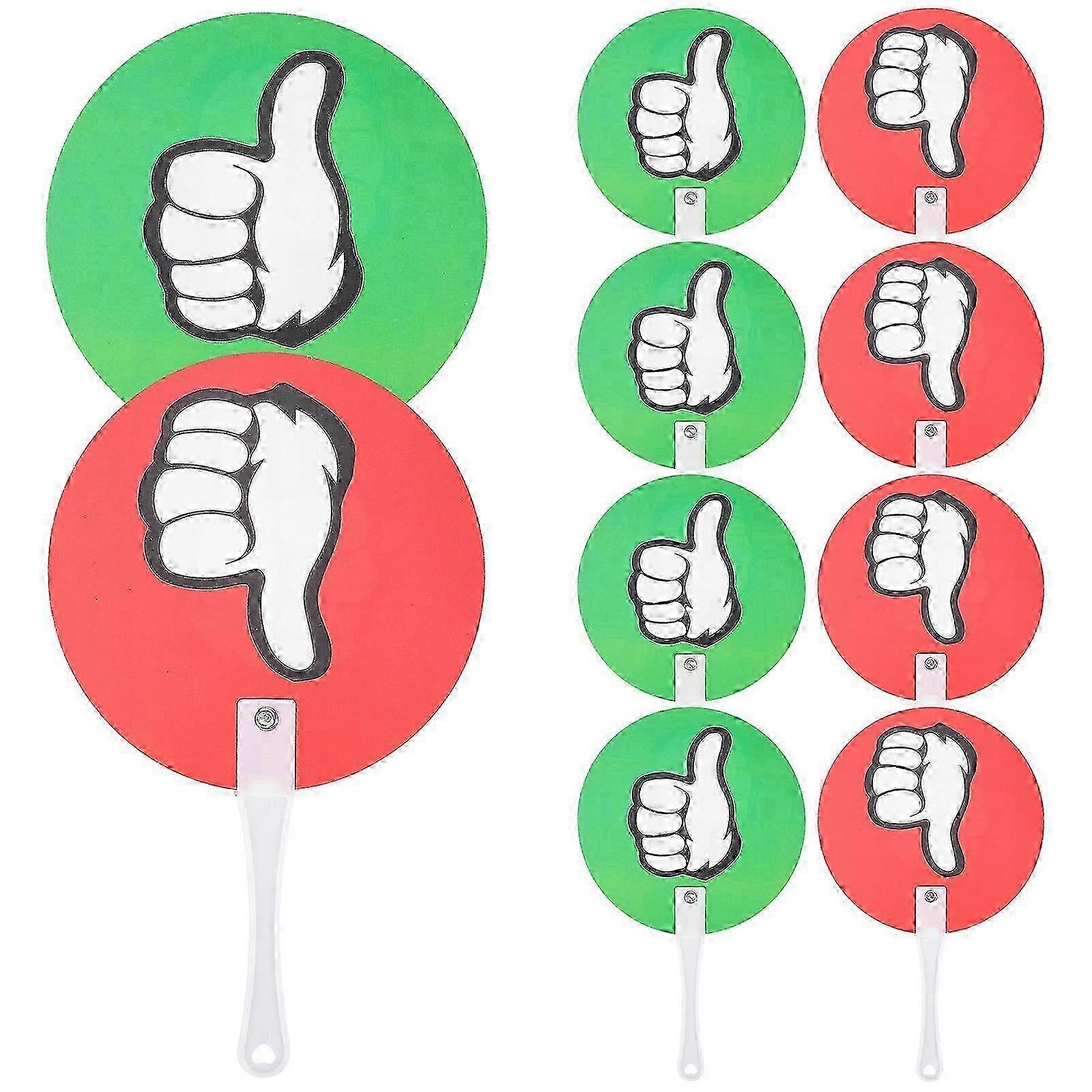 10Pcs Reusable Voting Paddle Board for Classroom Events