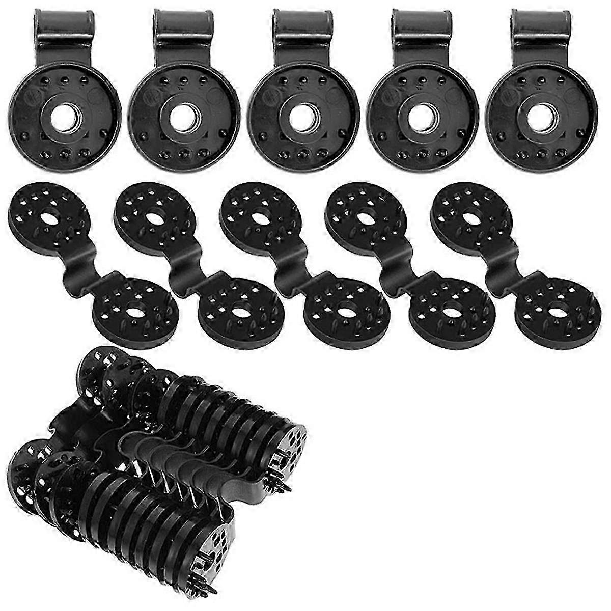 Shade Cloth Clip Sunshade Net Fixed Clip for Outdoor Garden Agricultural Anti-Bird Net Hook Net Buckle (200PCS) Black