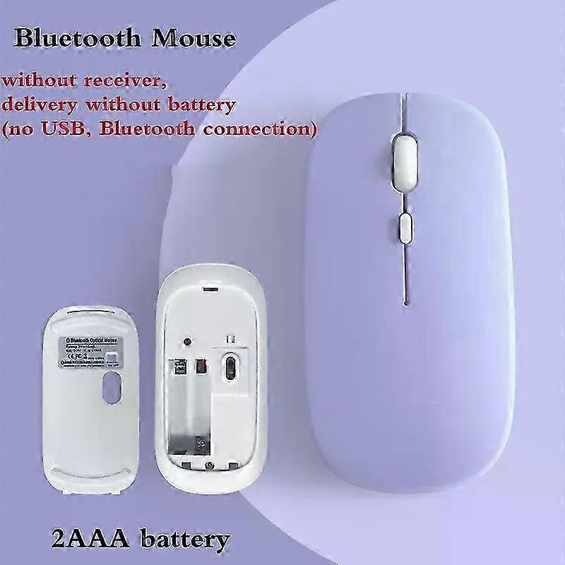 Portable Quiet Wireless Bluetooth Ergonomic Mouse for Laptop, iPad, Tablet, Notebook, Mobile Phone, and Office Gaming