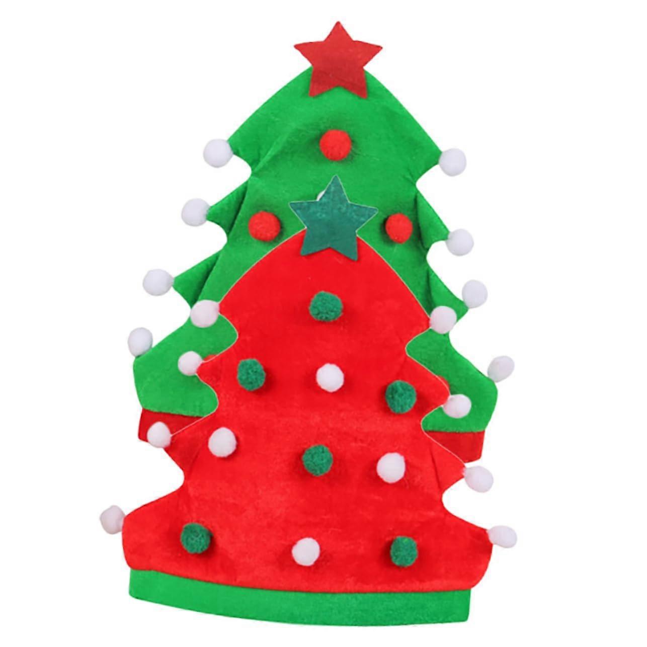 Weihnachtsbaummütze Weihnachtsmannmützen für Männer Großpackung in Rot und Weiß, Weihnachtsmütze aus hochwertigem Material