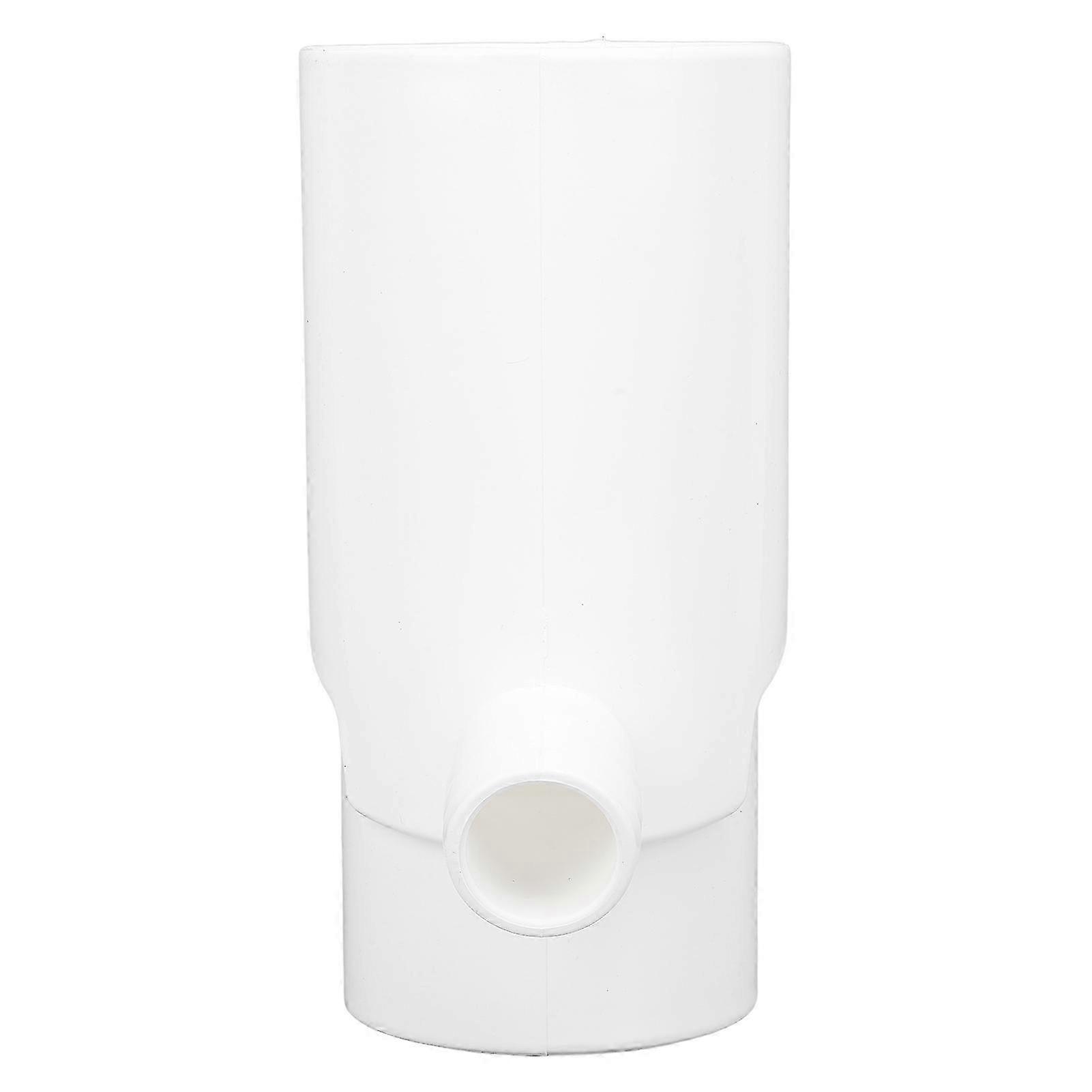 Rainwater Diverter Rainwater Collection System Plastic 8cm Round Downspout Diverter for Irrigation and Aquarium White Edition 0701