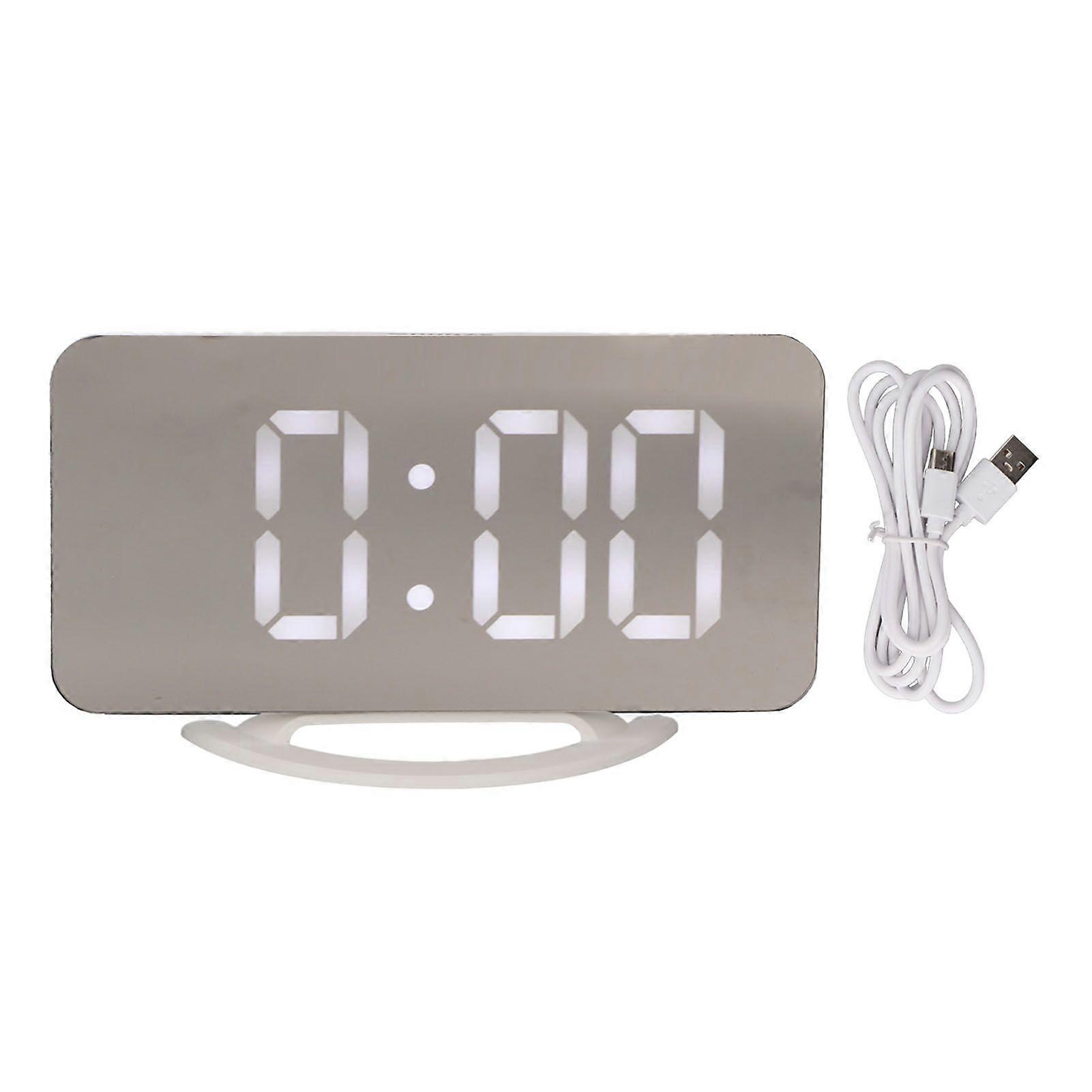 2025 Latest Model  Alarm Clock Dual USB Output 3 Levels Brightness Light