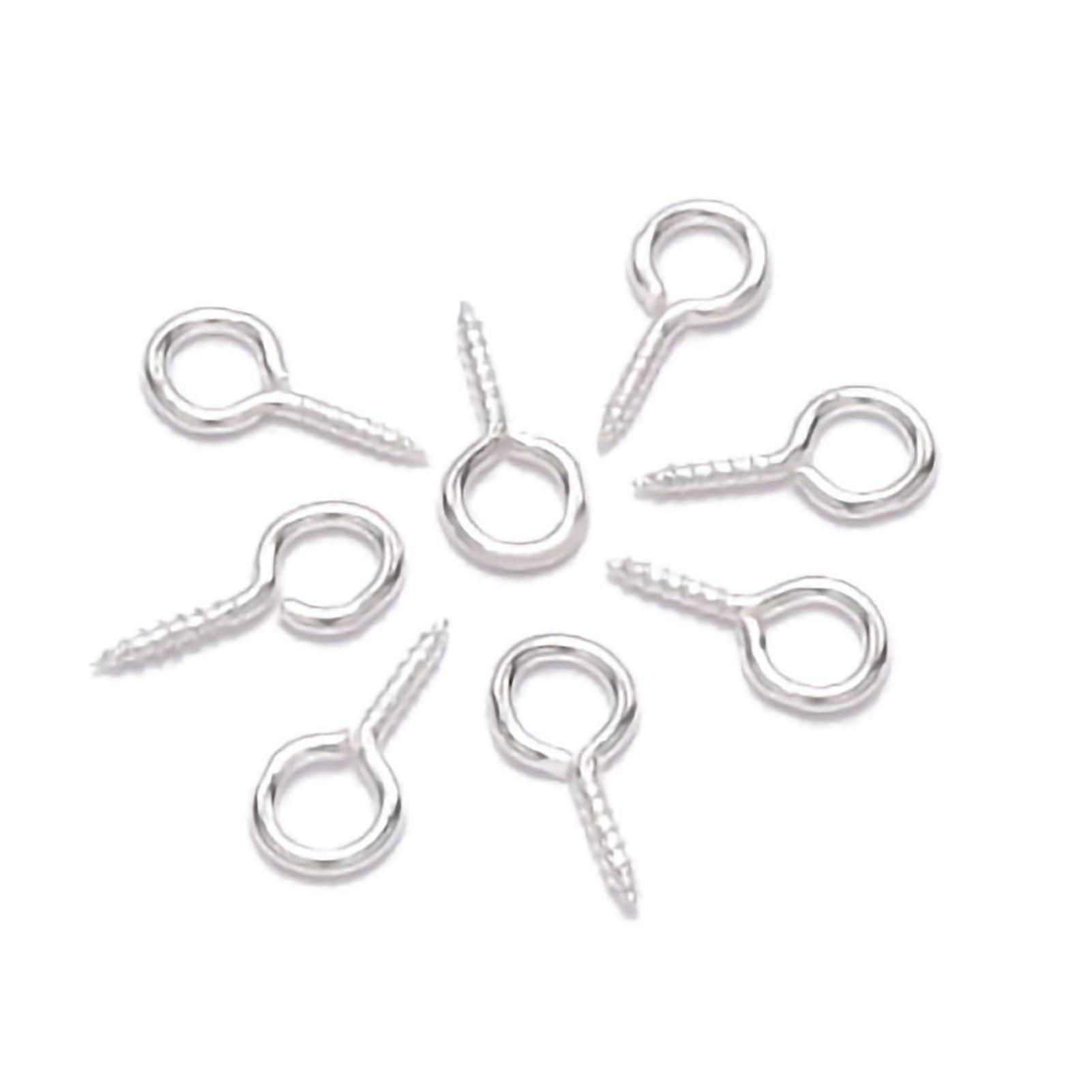 2025 Latest Model 200Pcs Screw Eye Pins Bright Shiny Hand Grinding Polishing