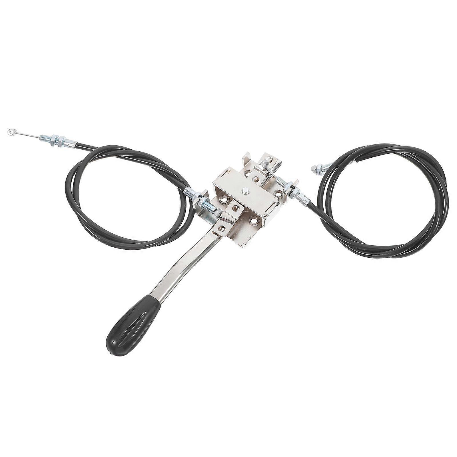 Dining Table Wheelchair Handle Replacement Iron Cable Brake System Galvanized Silver