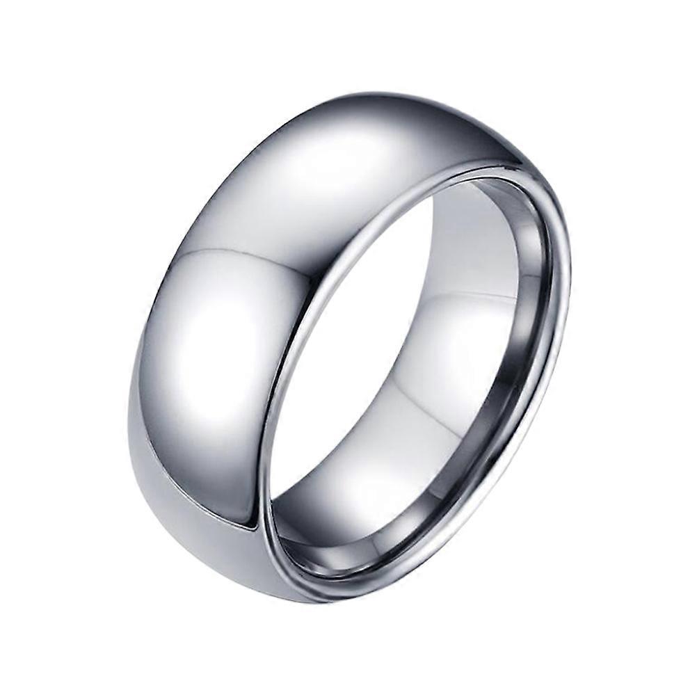 Stylish High Polished Tungsten Ring for Men – Simple Design for Daily Wear and Special Occasions Including Engagement, Wedding, and Anniversary