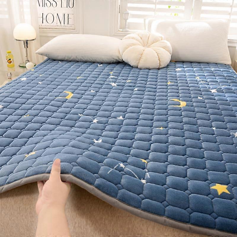 Japanese Double Futon Mattress, Soft Folding Sleeping Pad, NonSlip Breathable Floor Mat, 100x200cm And 200x220cm