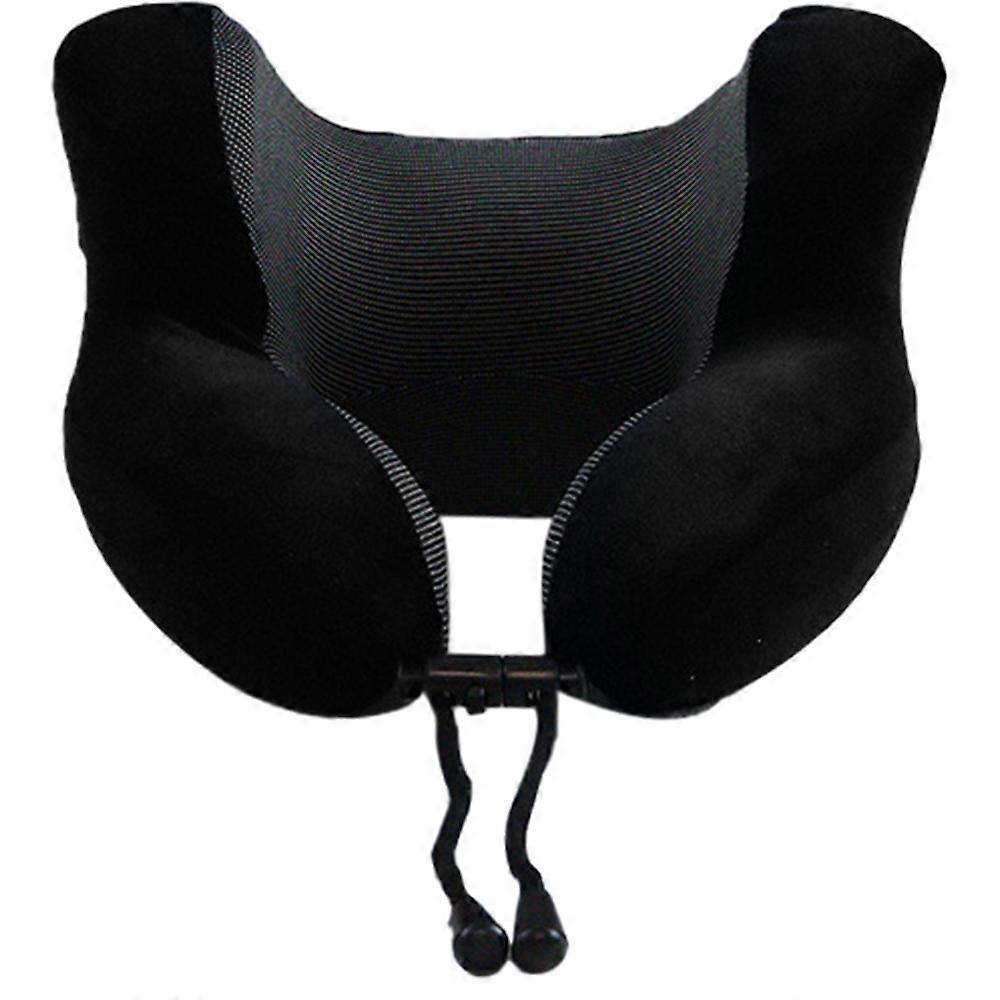 Neck Pillow Airplane With Noise Reduction Earmuffs with Blackout Hat