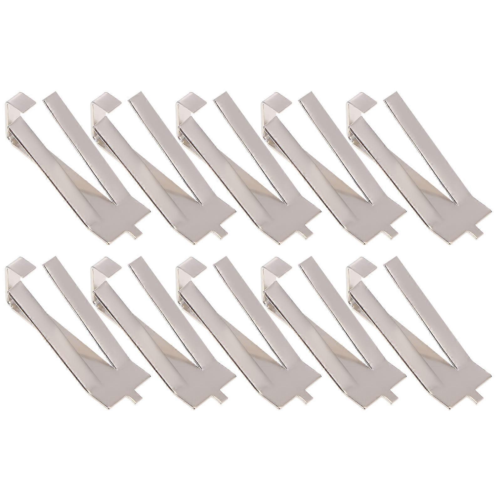 Glass Bed Clip 3D Printer Glass Platform Retainer Stabilize Glass Platform Silver 10Pack