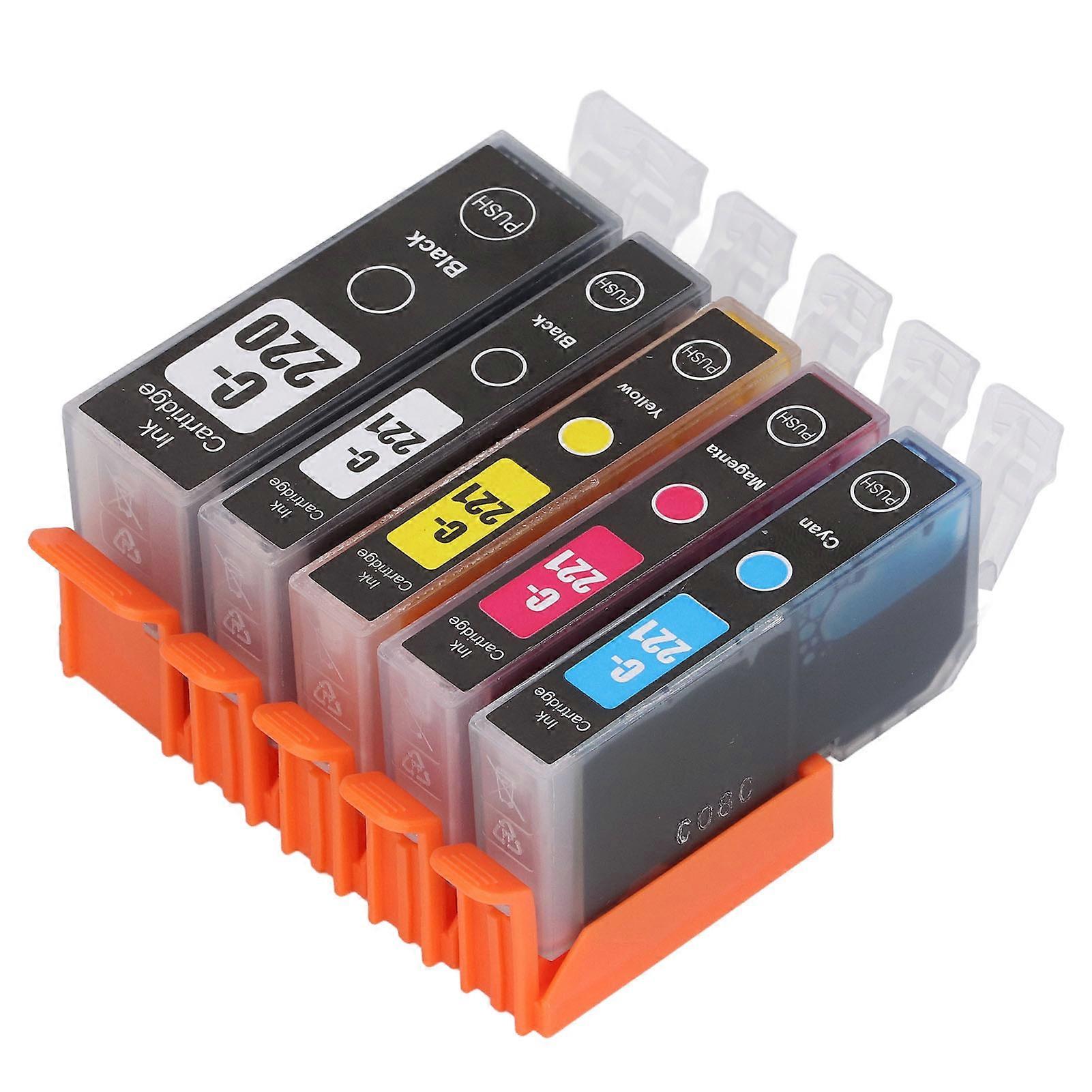 Printer Ink Cartridge Fluent Printing Practical Ink Cartridge Replacement for PIXMA IP3600 BK BK C M Y 5 Colors 