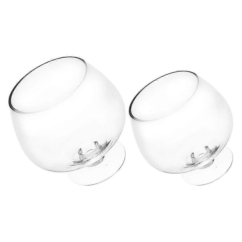 Small Fish Tanks Clear Multi-Function Goldfish Tank Transparent Betta Tank Home Decor 17x17x17cm Aquarium 2Pcs