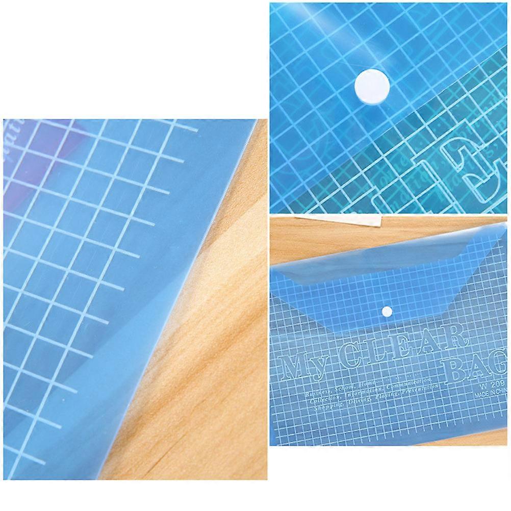 12pcs Transparent File Holders Lightweight Document Organizers for Home Office Storage Students Office Workers Random Color