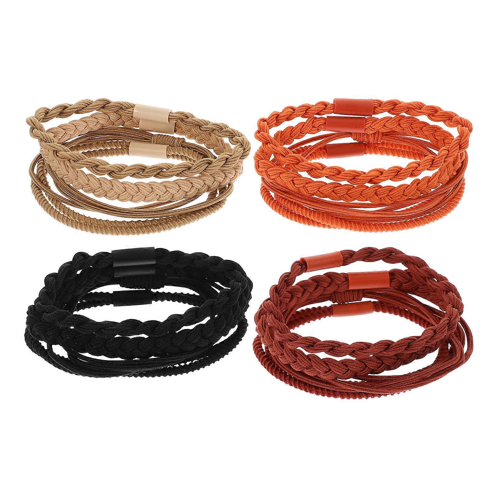 Zestaw gumek do włosów dla kobiet, nastolatek, codzienne, minimalistyczne, nylonowe, 16 szt.