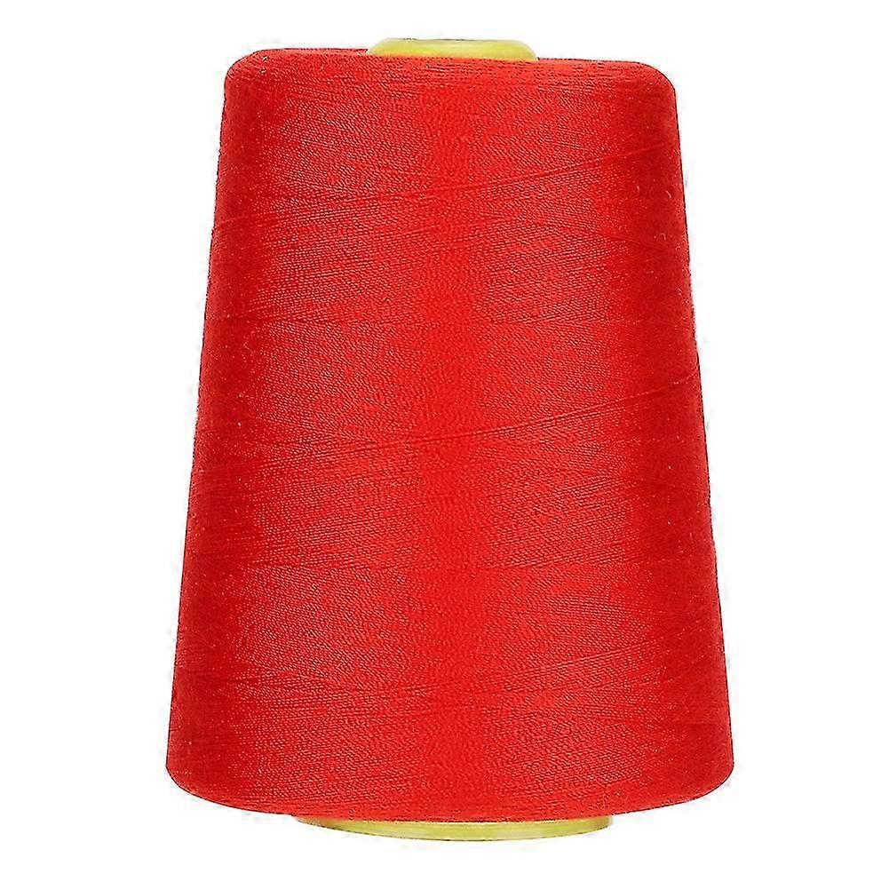Högkvalitativ polyester symaskinstråd 8000 meter för hushållskläder (röd)