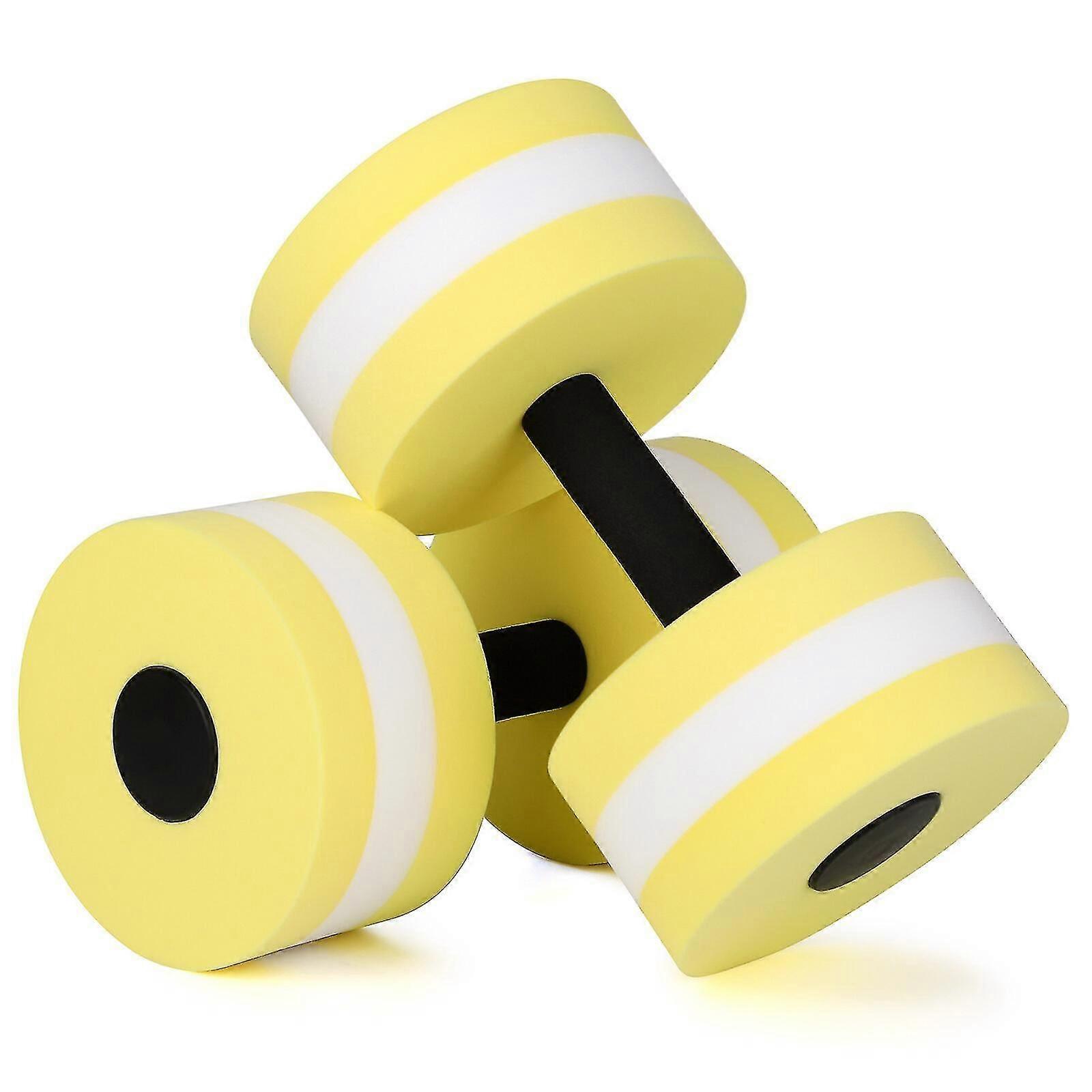 Aquatic Dumbbells - Floating Lightweight Eva Water Sports Fitness Dumbbells 1 Pair For Swimming Pool Exercise - Jxlgv