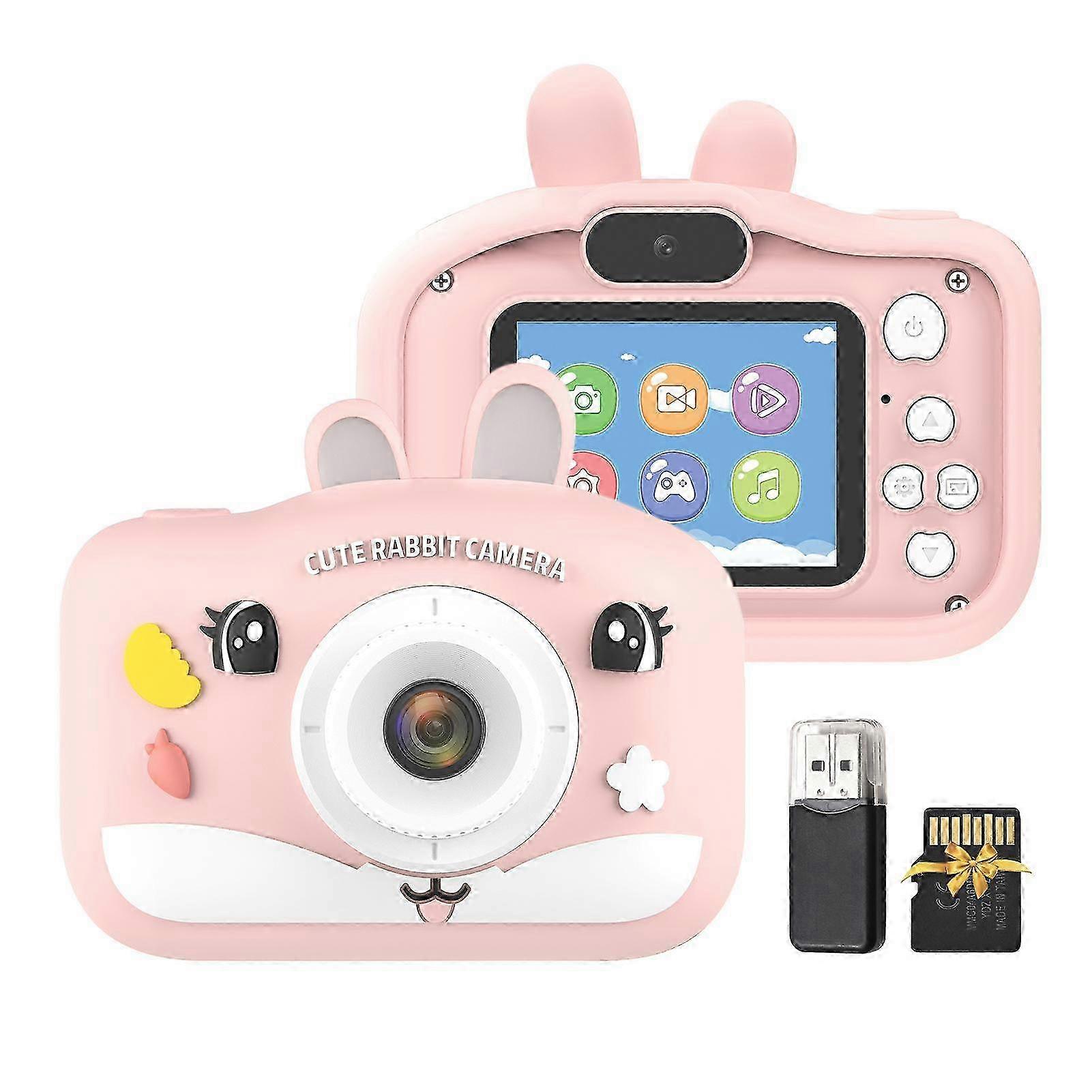 1080P Kids Digital Camera with Dual Lens & 2.0 Inch IPS Screen - HD Video Camera for Children with 8X Zoom Feature