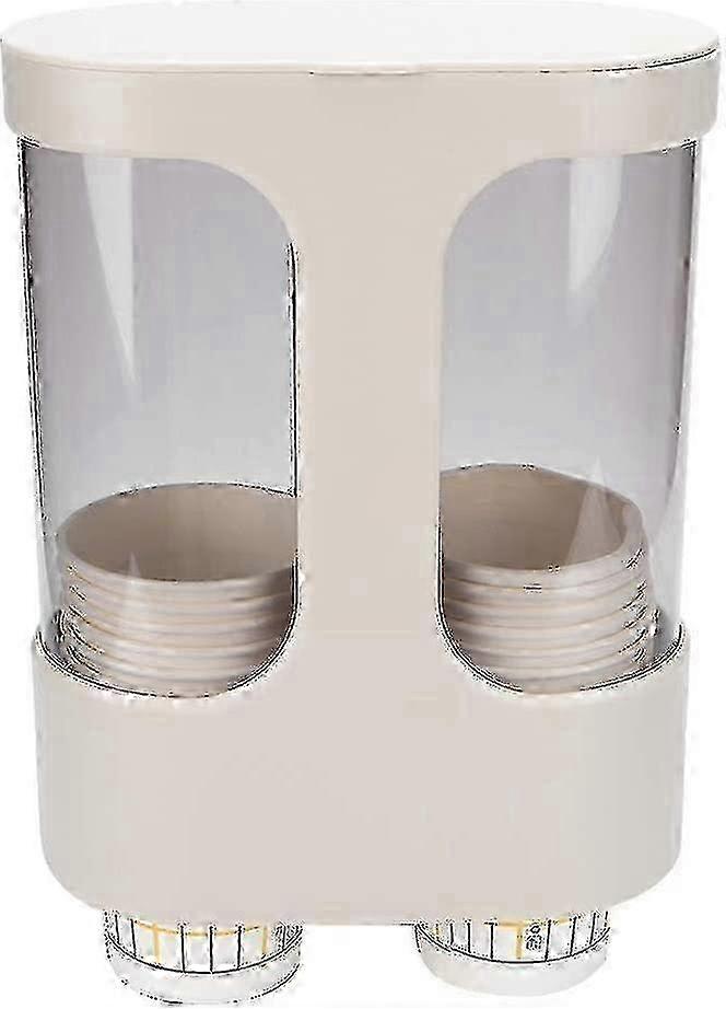 Distributeur double porte-gobelet pour refroidisseur d’eau - conception en plastique durable pour un accès pratique aux boissons