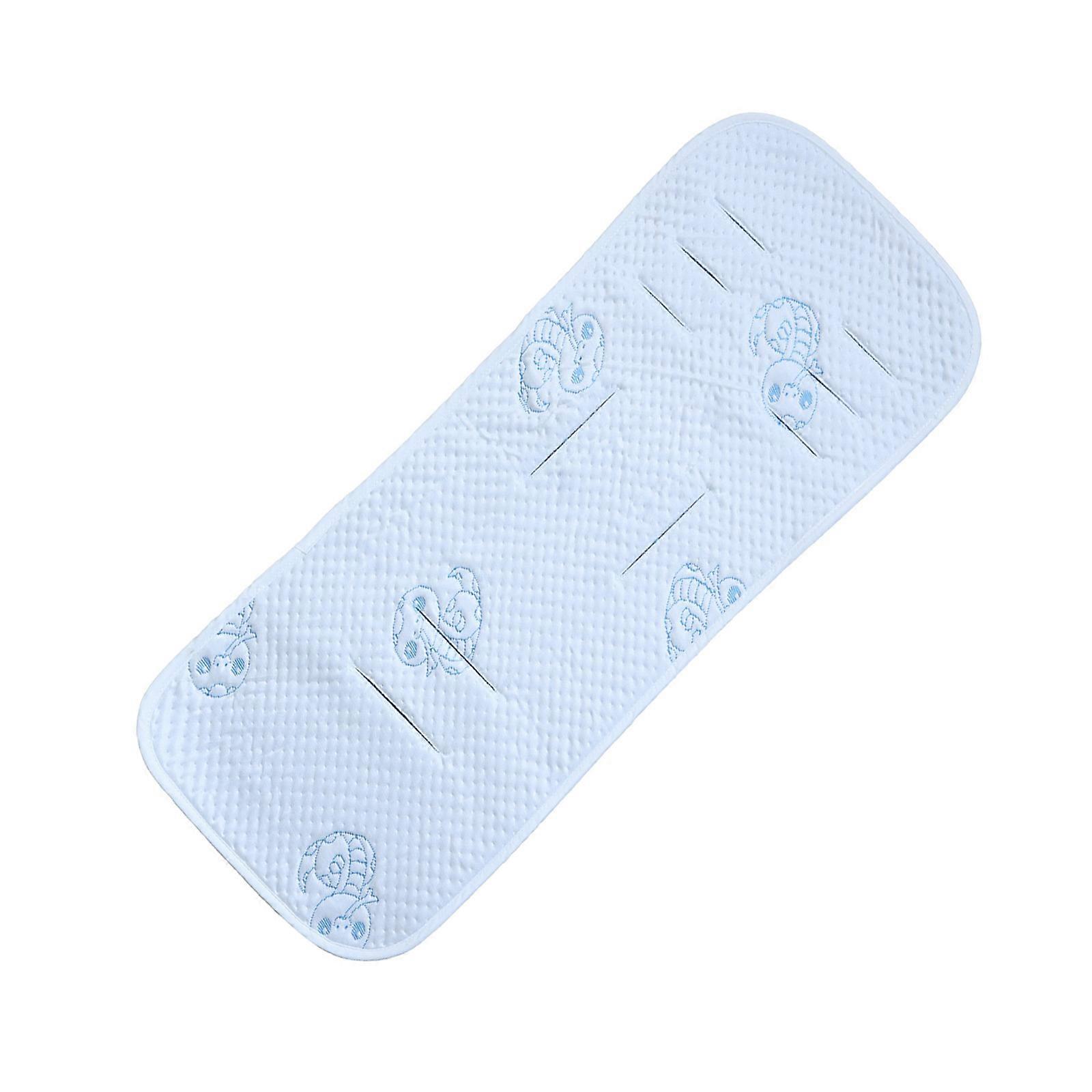 Strollers Insert Pad 31x77.5cm Cooling Mat Sweat Proof Feature Lovely Pattern for Newborn Car Seat Comfortable Multicolor