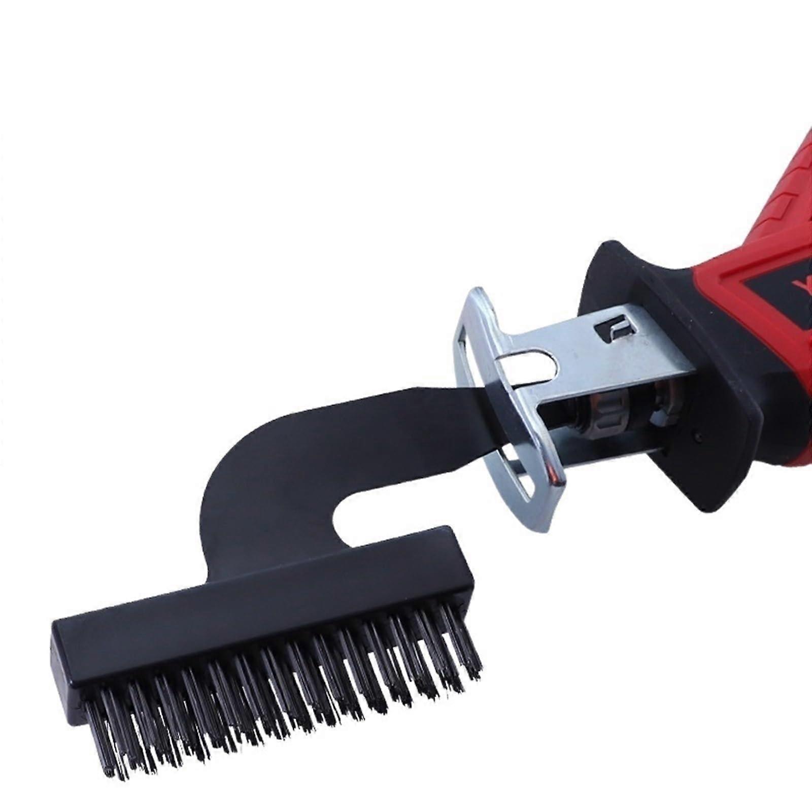 Reciprocating Saw Universal Brush Head for Electric Drill, Nylon Wire Brush Rust Removal Tool, 1 UK Model