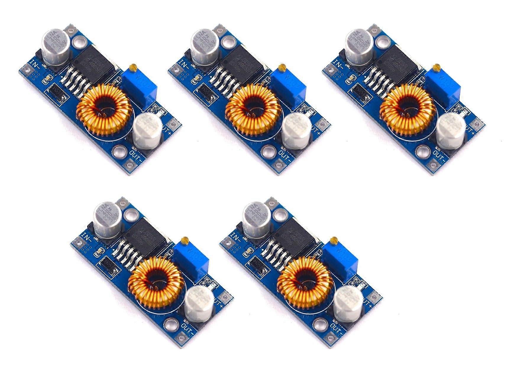 XL4005 Adjustable Step Down Power Module 5pcs LED Lithium Battery Charger 5A High Efficiency Voltage Regulator