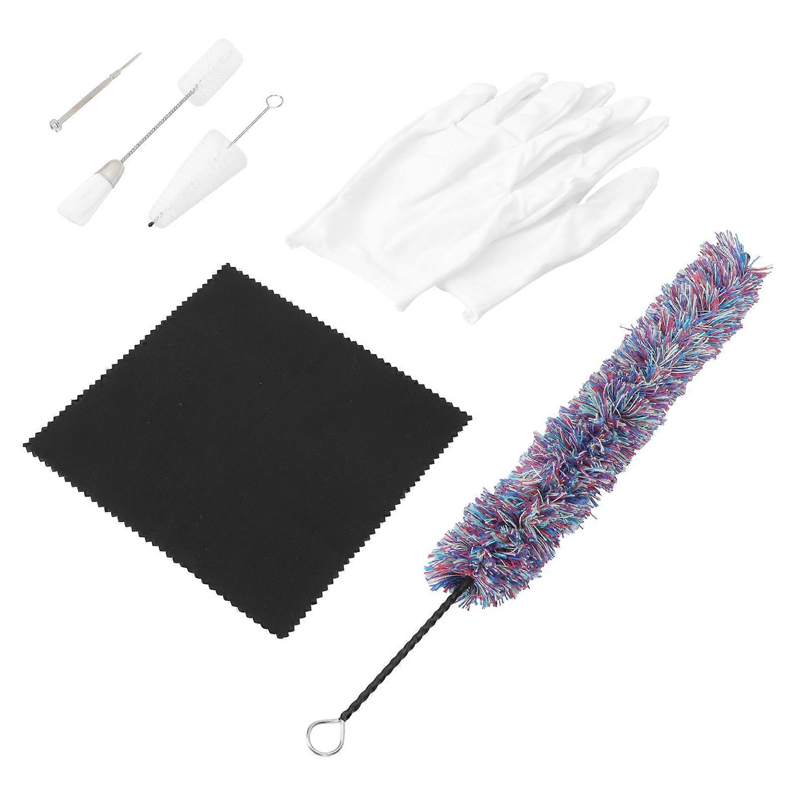 Saxophone Clean Brush Tenor Saxophone Cleaning Brush Polyester Material Dust Removal 1Set