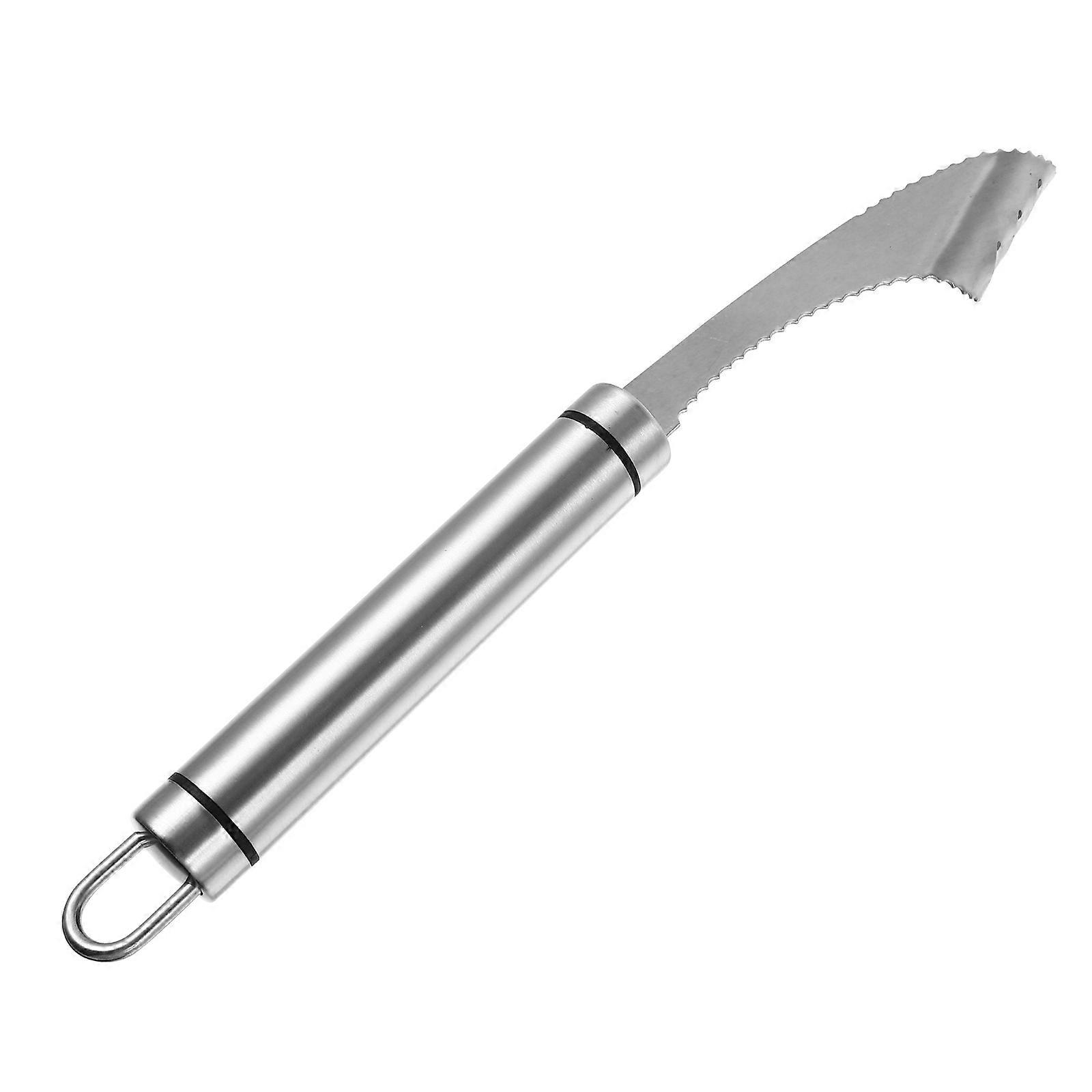 Brown Kitchen Gadget Pepper Corer Tool Made of Stainless Steel for Easy Operation Small Size
