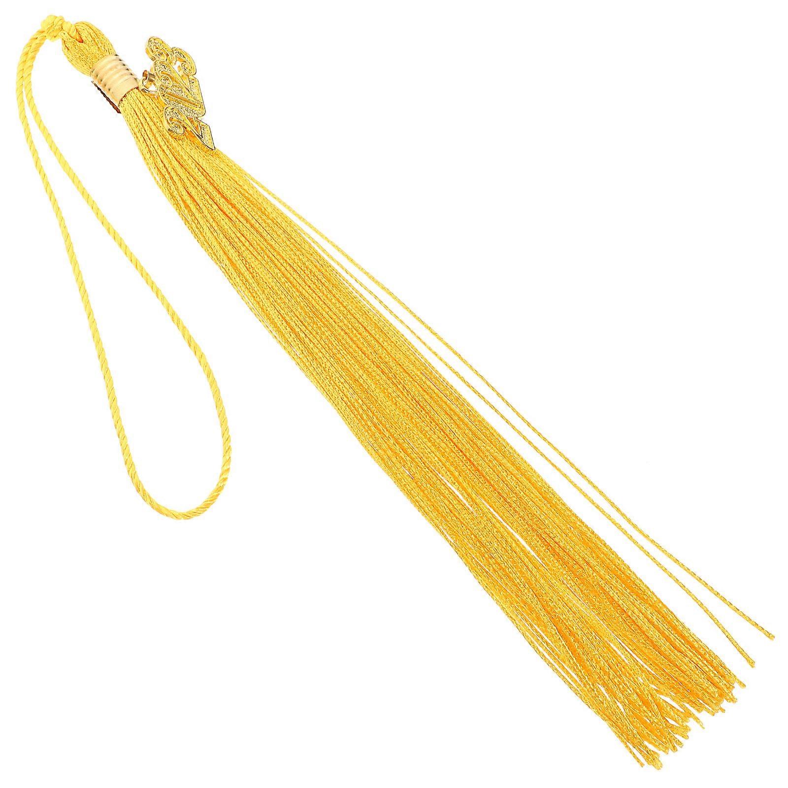 5pcs Graduation Cap Tassels with Year Charm – Unique Academic Hat Pendants for Ceremony & Photo Decoration