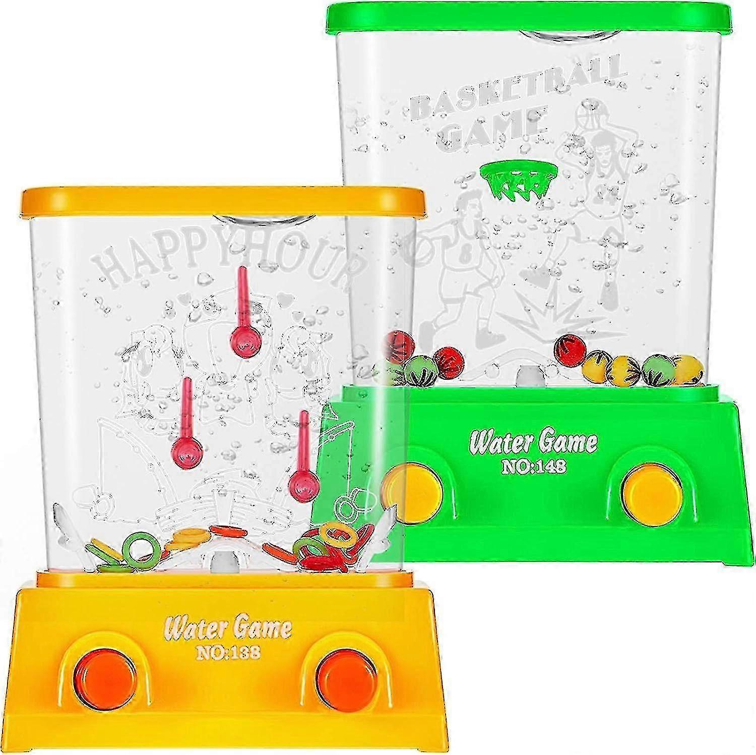 2 Pieces Handheld Water Game Arcade Water Ring Water Tables For Beach Toys Party Fun Game For Different Ages XinHang 2025