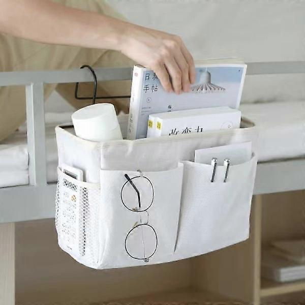 Ic caddy hanging storage organizer bed pocket white p