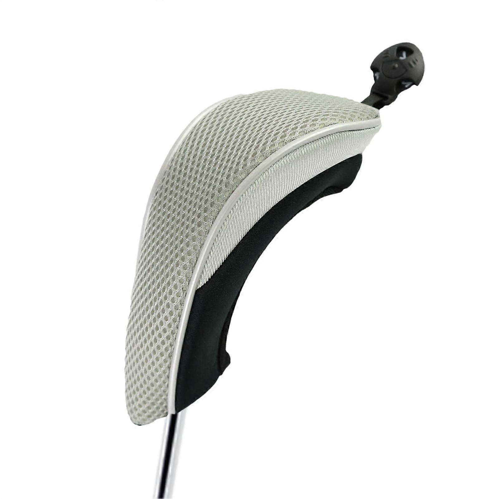 Golf Headcovers, Waterproof and Durable, 7.87 x 3.35 Inches, Customizable Tags, Grey, Ideal for Racing, Playing, and Travel