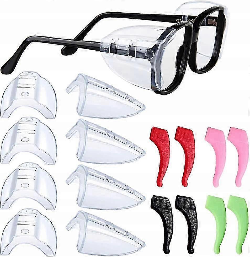Side Guards For Glasses Overpairs 4 Pairs Hooks