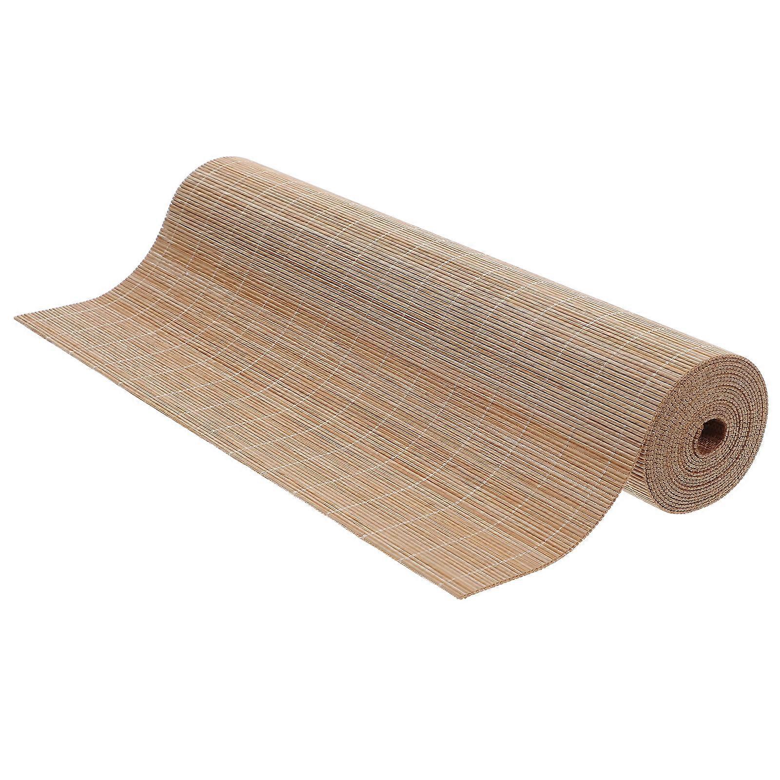 Bamboo Table Runner for Dining Table Decor Khaki Cuttable and Heat Resistant 70 to 100