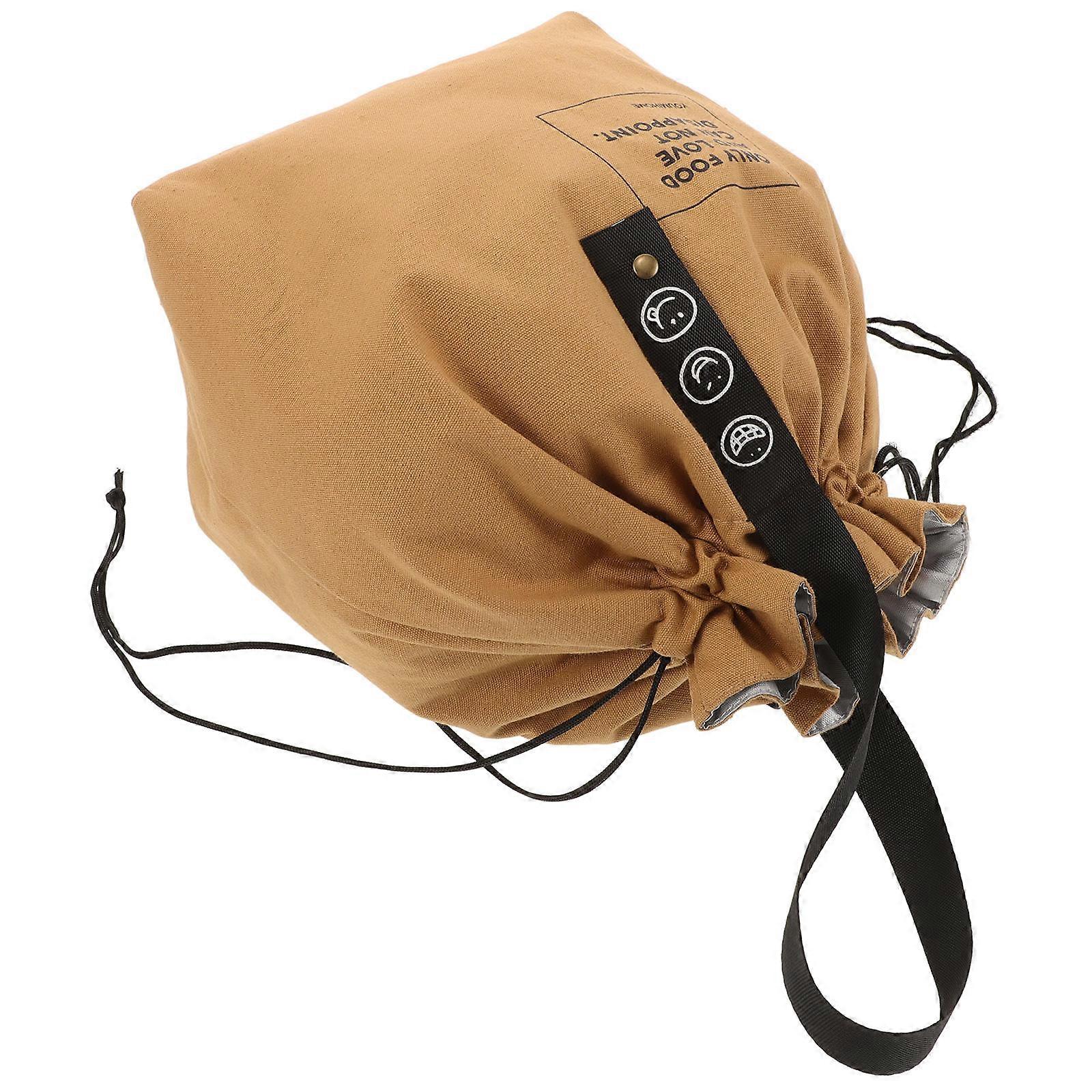 Insulated Canvas Lunch Bag for Women with Thermal Performance and Spacious Design Multi 12x7x14 inches