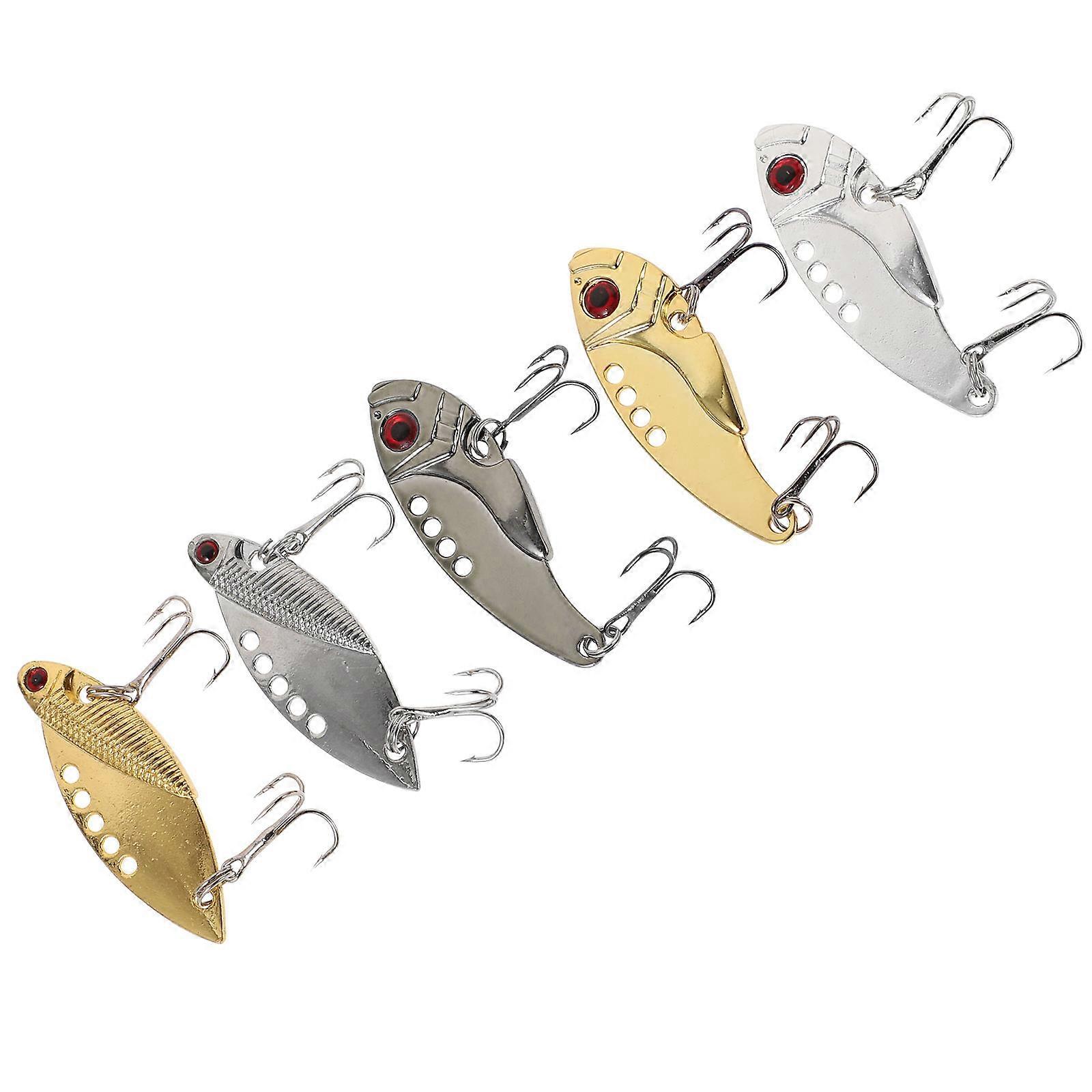 Stainless Steel Fishing Lure with Realistic Design for Bass Fishing Assorted Color