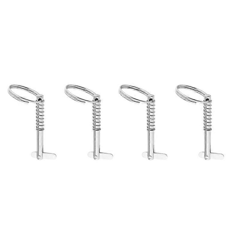 4Pcs Stainless Steel Quick Release Bimini Top Pin Boat Hardware For Boat Bimini Top Deck Hinge Rustproof 53CA