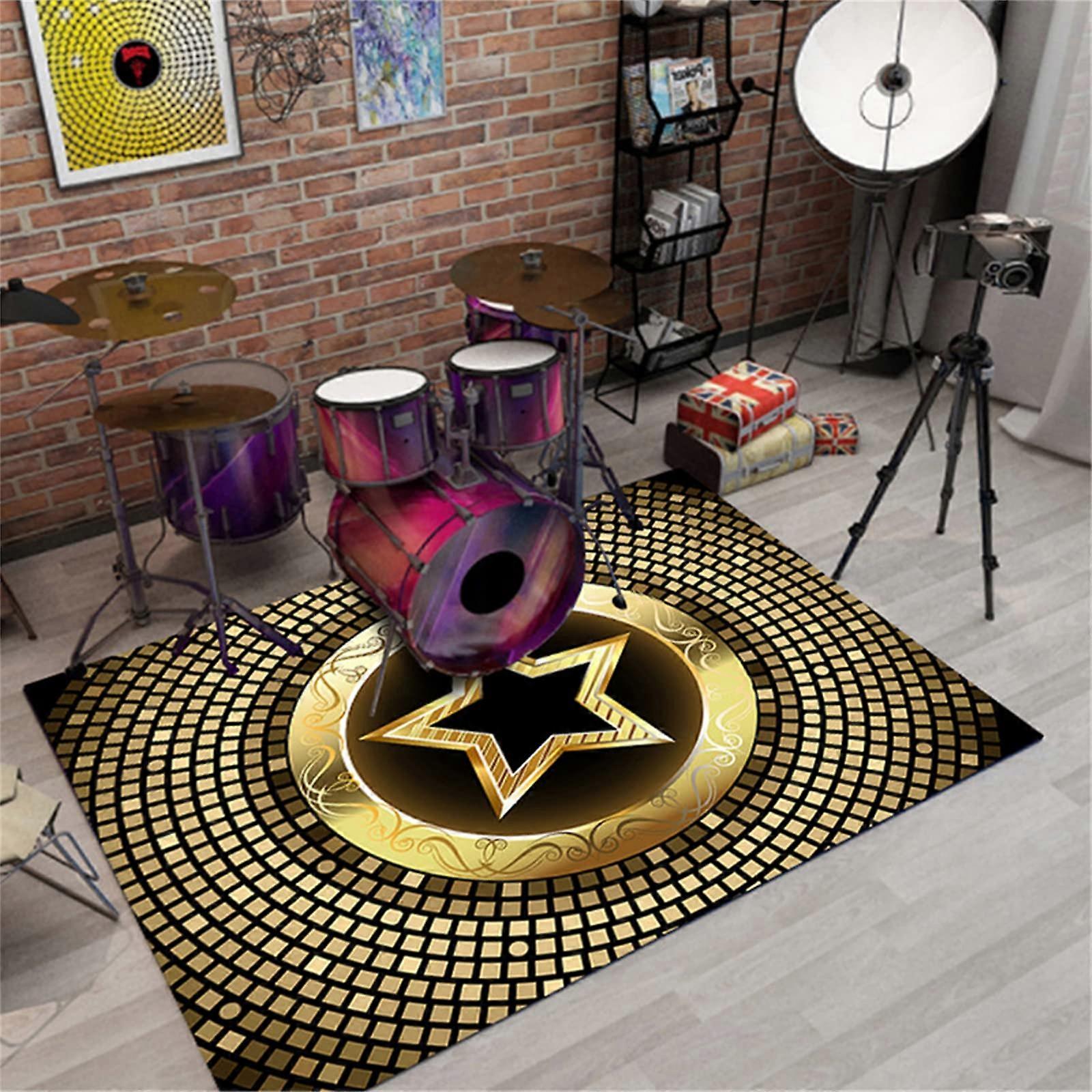 Drum Rug, NonSlip, Soundproof Floor Mat, Gifts for Drummers Ref: 7704