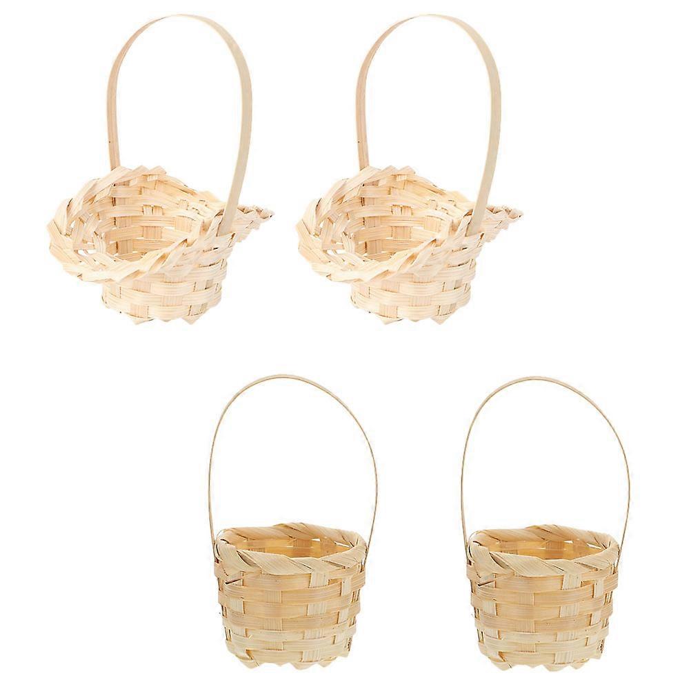 Round Woven Basket for Creative Arrangements, and Comfortable to Hold