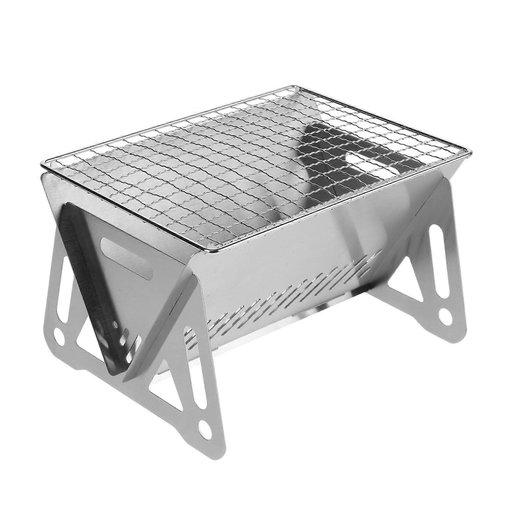 Foldable Charcoal Grill Portable For Camping And Outdoor Activities Easy To Clean Durable And Compact For Easy Storage