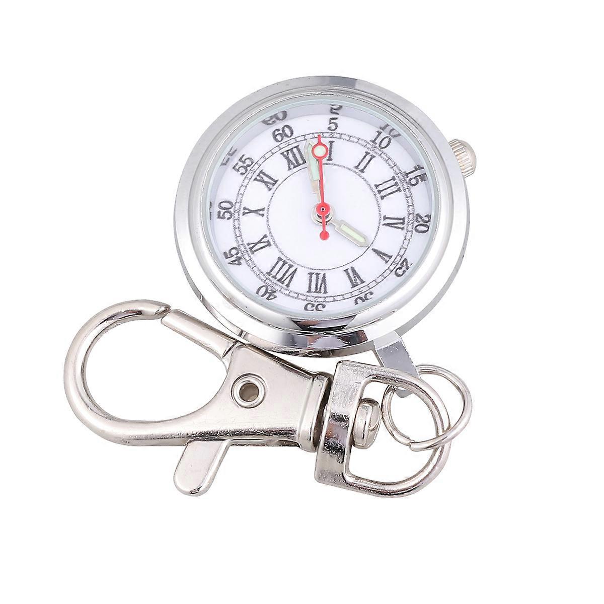 Quartz Pocket Watch with Large Numbers for Men Women – Durable Keychain Fob Watch, Easy to Read Design for Any Occasion