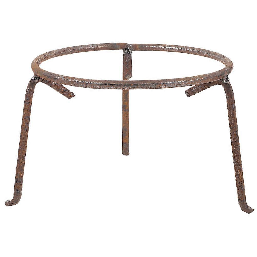 中華鍋スタンドストーブサポートラックハイキング9.8X9.8X7.9Inマルチヒートフード1個