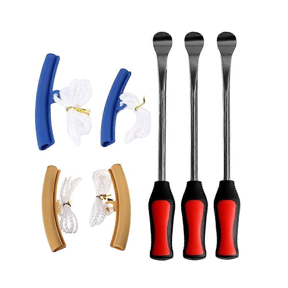 7Pcs/Set Tire Spoon Lever Tool For Motorbike Cycling Featuring Hardened Automotive Steel Ideal For Tire Removal In Garage And Travel