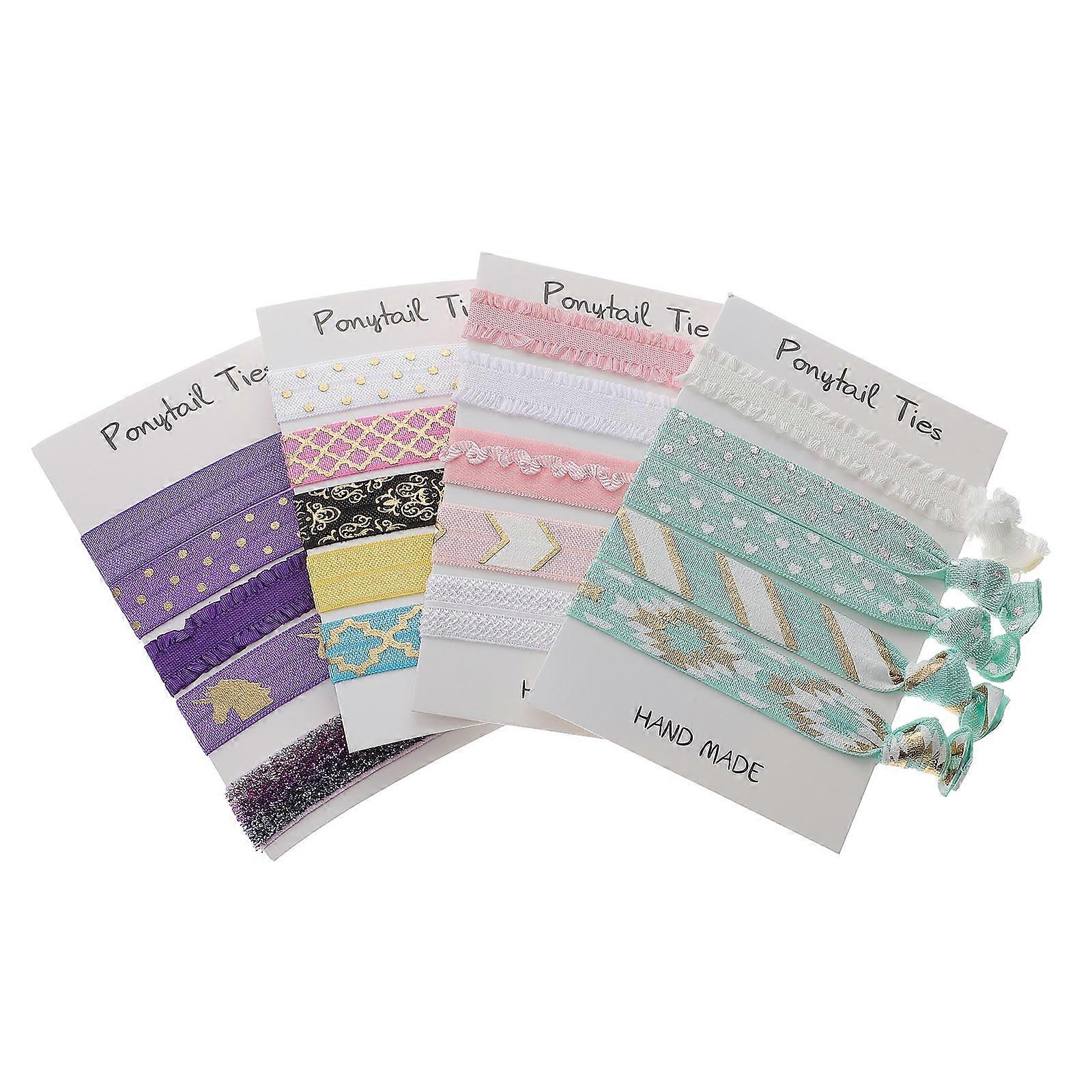20Pcs Elastic Hair Ties For Women Breathable Round Casual Comfortable Holders
