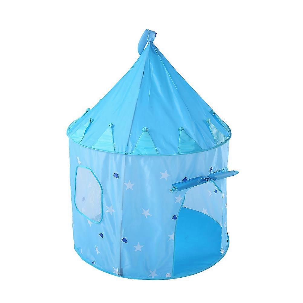 Blue Kids Play Tent Portable Folding Playhouse for Indoor Outdoor Use with Design and Enough Room 45x45x45 inches