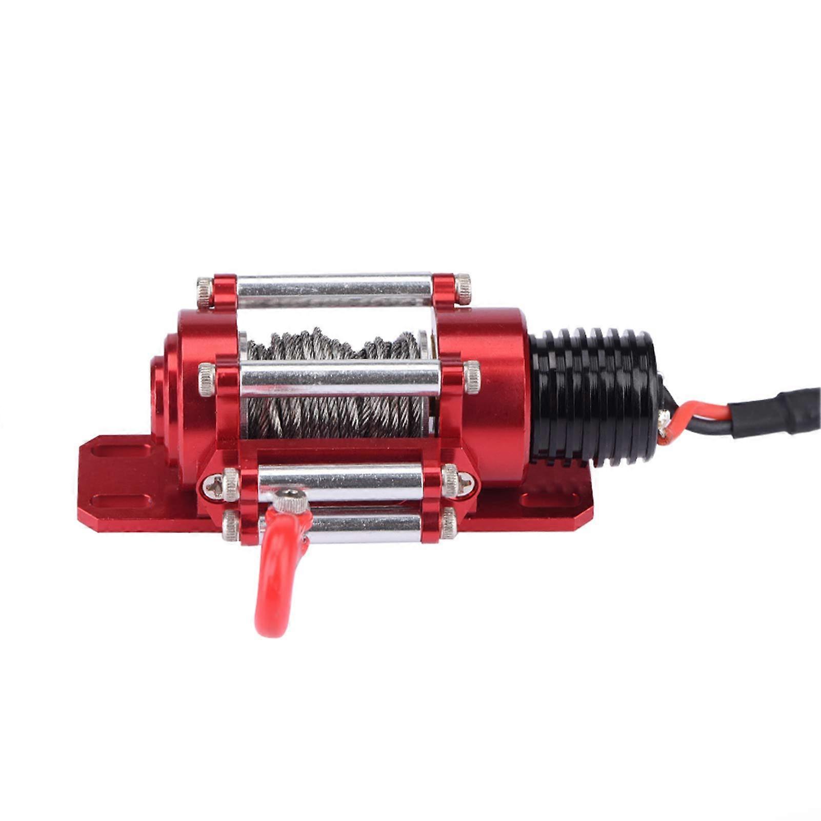 quality 1:10 RC Crawler Climbing Cars Electric Metal Winch Accessories Compatible with SCX10, D90, D110, TF2, KM2