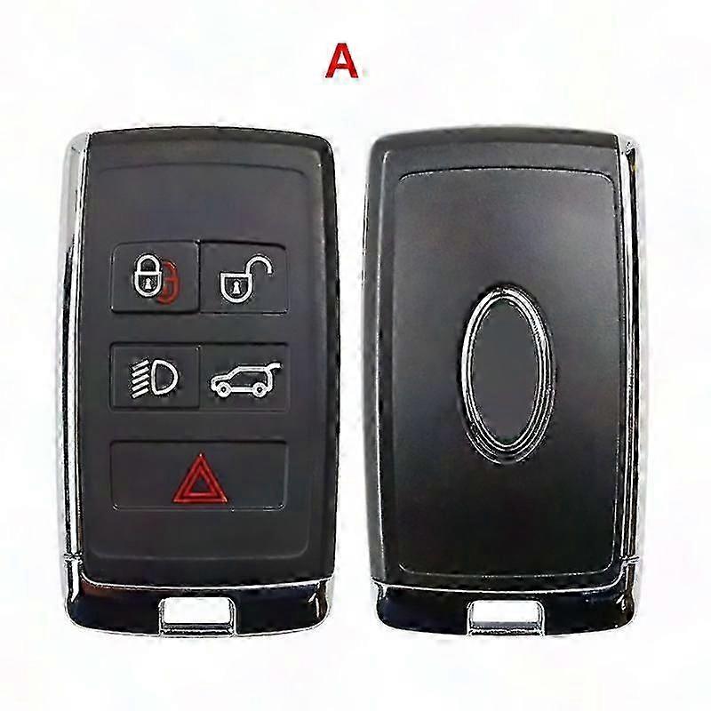 Original Quality 5-Button Smart Key Cover for Jaguar  Range Rover SV Replacement Shell Housing with Logo Blade Key