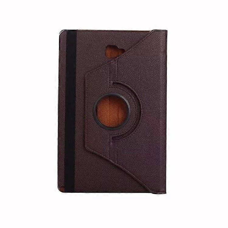 360 Rotating Smart Case Suitable for Samsung Galaxy Tab A 10.1 2016 P580 P585 with S Pen Leather Stand Tablet Cover (Color: Brown)